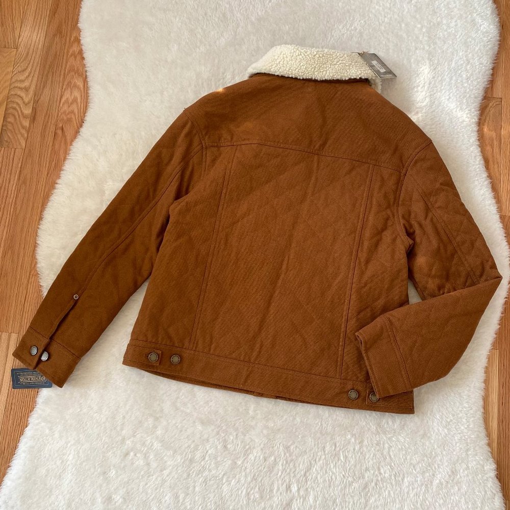 Pendleton Women's Coat, Sidney Quilted Barn Coat, Utility, Brown, Size S - Picture 6 of 12